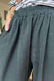 Made in Italy Cooper Needlecord Classic Barrel Leg Pant Charcoal